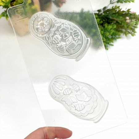 Матрешка форма пластиковая для шоколада Матрешка форма пластиковая для шоколада