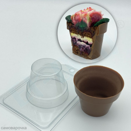 Горшок-кашпо d-70 мм Форма пластиковая Горшок-кашпо d-70 мм Форма пластиковая