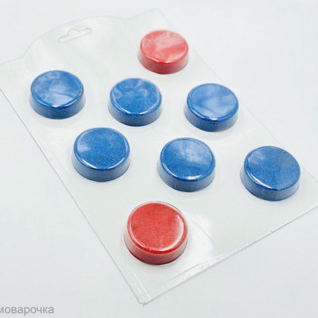 Мини круги d45мм форма пластиковая Мини круги d45мм форма пластиковая